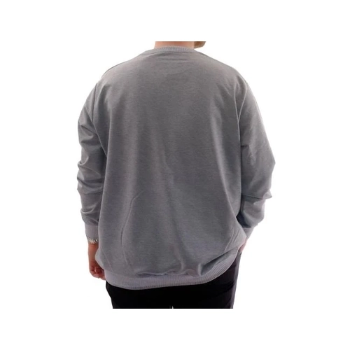 B�y�k Beden Erkek Sweat B�s Yaka U24174 Grimelanj