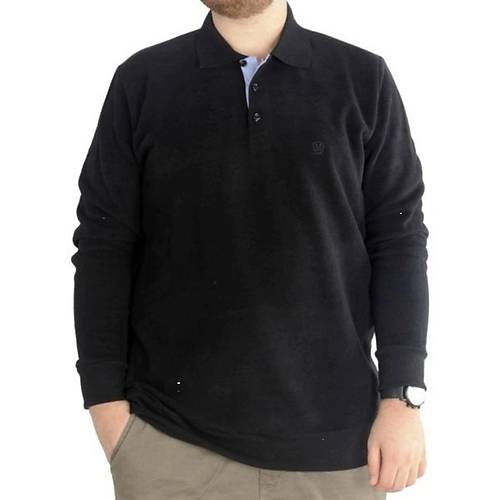 Erkek Sweatshirt Polo Vnz Selanik 20440 Siyah