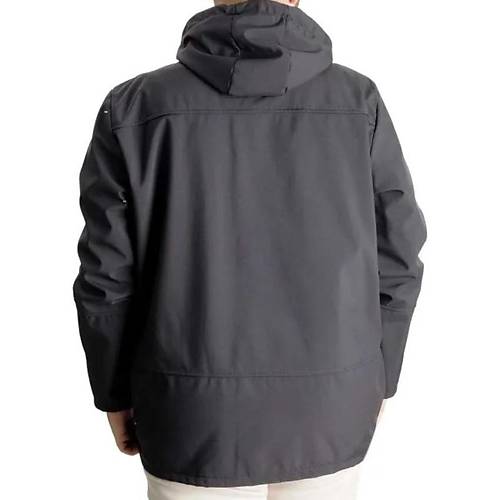 B�y�k Beden Erkek Kap��onlu Mont Waterproof Softshell 21235 Antrasit
