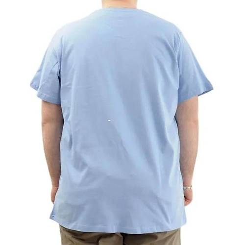B�y�k Beden Erkek T-shirt Basic 20031 mavi