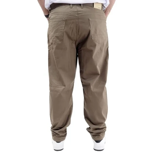 B�y�k Beden Pantolon Keten 5Cep Milano Classic 20902 Toprak