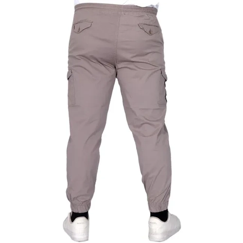 B�y�k Beden Erkek Pantolon Keten Kargo Jogger 21911 Ta� Rengi
