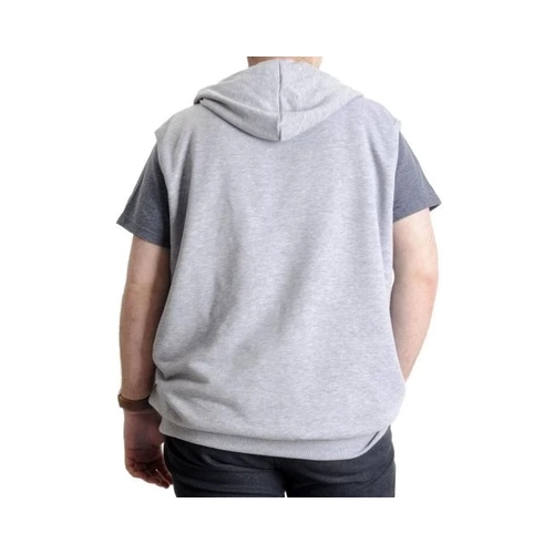 Erkek B�y�k Beden Yelek Kanguru Cep Fermuarl� 23620 Grimelanj