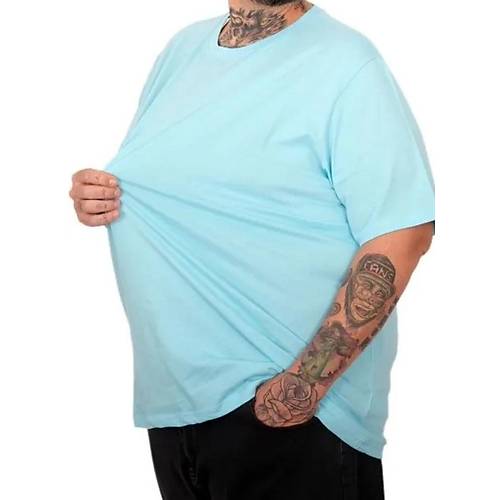 B�y�k Beden  Bisiklet Basic Tshirt 20031 turkuaz