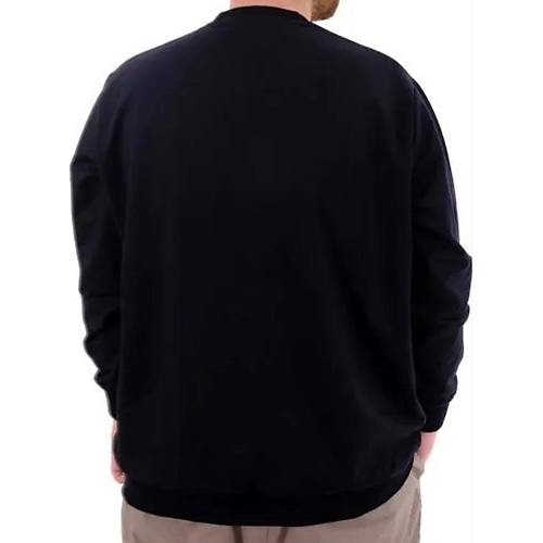 B�y�k Beden Erkek Sweat B�s Yaka U24174 Lacivert