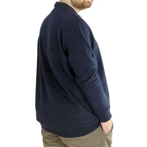 B�y�k Beden Erkek Sweatshirt Polo Vnz Selanik 20440 Lacivert
