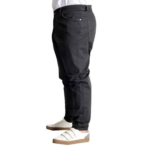 B�y�k Beden Pantolon Keten 5Cep Milano Classic 20902 Antrasit
