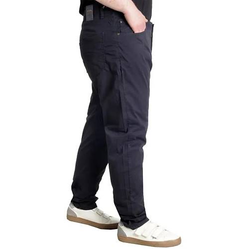 B�y�k Beden Pantolon Keten 5cep Milano Classic 20902 Lacivert