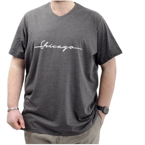 B�Y�K BEDEN T-SH�RT V YAKA CHIGACO 24057 ANTRAS�T