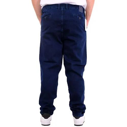 B�y�k Beden Erkek Kot Pantolon Yan Cep CHINO 18880 Mavi