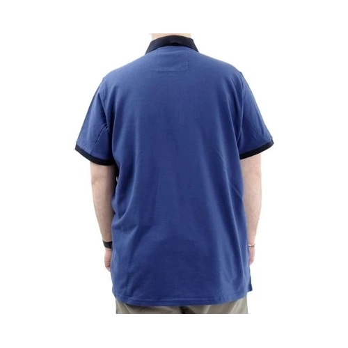 B�y�k Beden Erkek T-Shirt Fermuarl� Polo Yaka Cepli 24325 