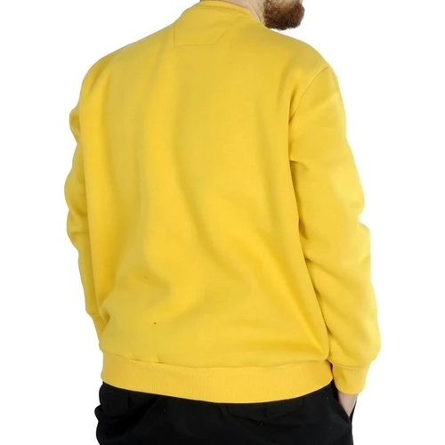 Erkek Sweatshirt Bisiklet Yaka Basic 20131 Hardal
