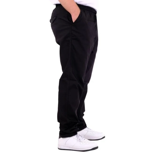 B�y�k Beden Erkek Gabardin D�z Pa�a Jogger EVEREST 21929 Siyah