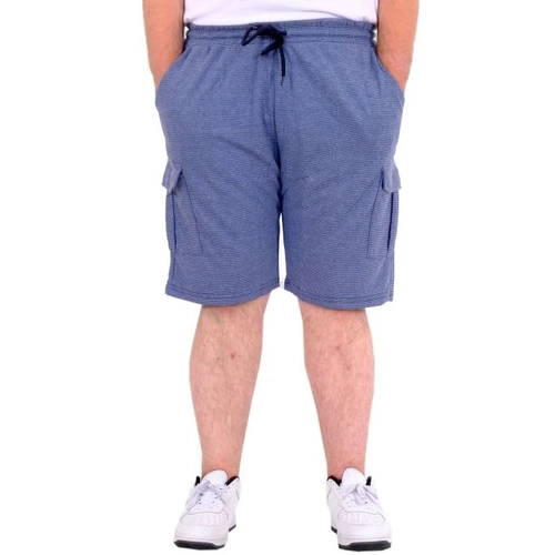 B�y�k Beden Erkek �ort Kargo Cep WAFFLE 23500 Koyu Mavi