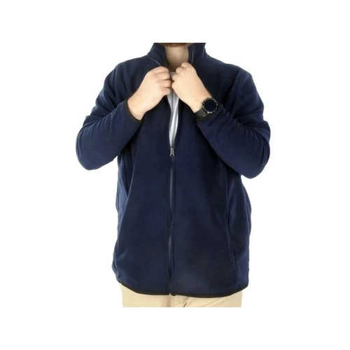 B�y�k Beden Erkek Fermuarl� Polar H�rka Dik Yaka 22550 Lacivert