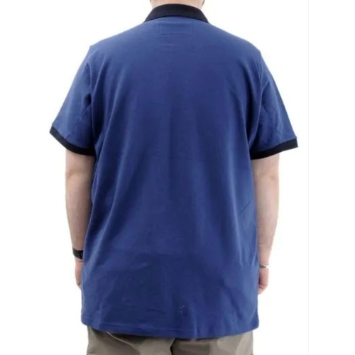 B�y�k Beden Erkek T-Shirt Polo Yaka Cepli Klasik 20550 �ndigo