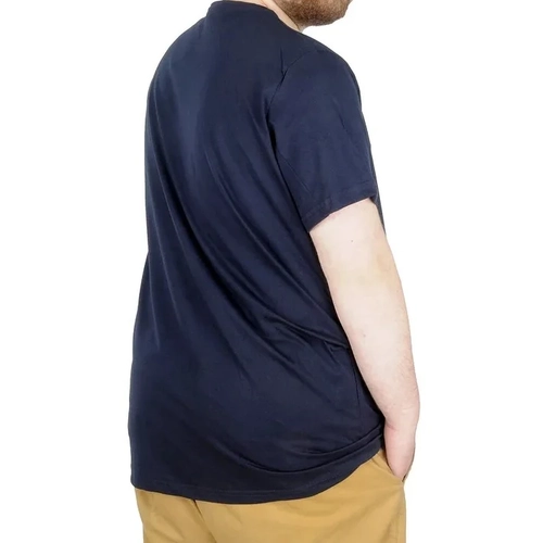 B�y�k Beden T-shirt Bis Yaka Antisocial 22187 Lacivert