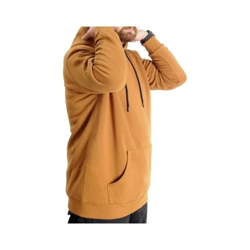 B�y�k Beden Sweat Kap�on Kangoroo Pocket Basic 20562 Camel