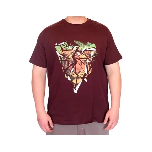 B�y�k Beden Erkek T-Shirt Bisiklet Yaka TIGER Bask�l� U25007 M�rd�m