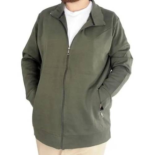 Buyuk Beden Erkek H�rka Fermuarl� Stell Dik Yaka 20571 Haki