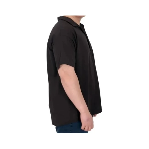 B�y�k Beden Erkek G�mlek Apas Yaka �erit Desen Jakar U24382 Siyah