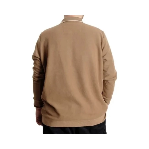 B�y�k Beden Erkek Sweat Polo Selanik Horse 23442 S�tl� Kahve