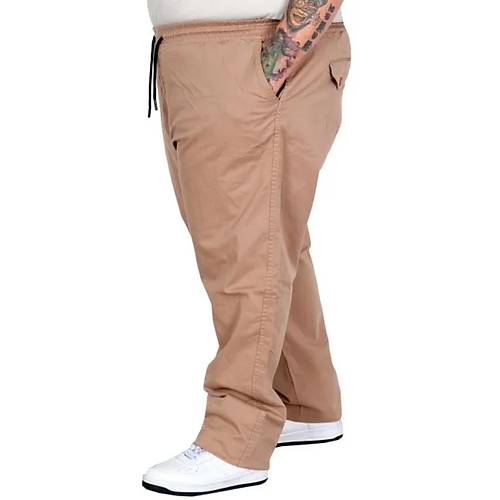 B�y�k Beden Erkek Keten Jogger Pantolon Milano 21913 CAPPUCINO
