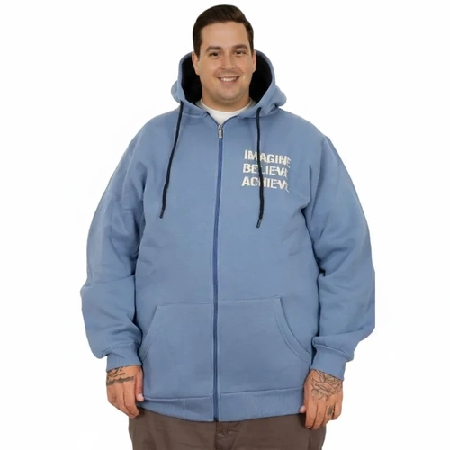 Erkek B�y�k Beden Sweat Kap�on Ferm. Bask�l� 24538 