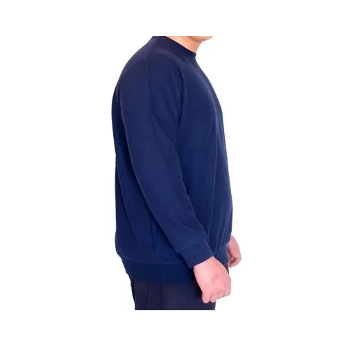 B�y�k Beden Erkek Bisiklet Yaka Sweatshirt Selanik U24441 �ndigo