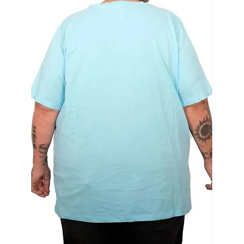 B�y�k Beden  Bisiklet Basic Tshirt 20031 turkuaz