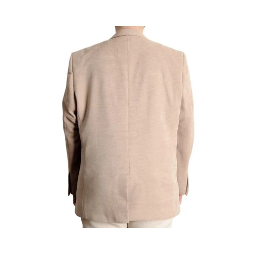 B�y�k Beden Erkek Ceket Mono Yaka Blazer 23026 Bej