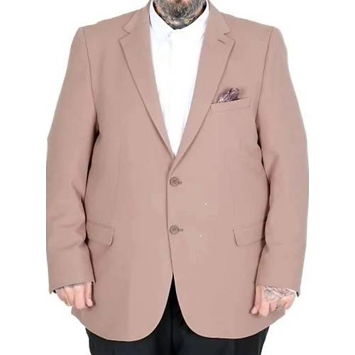 B�y�k Beden Erkek Mendi Blazer Ceket 26020 VIZON