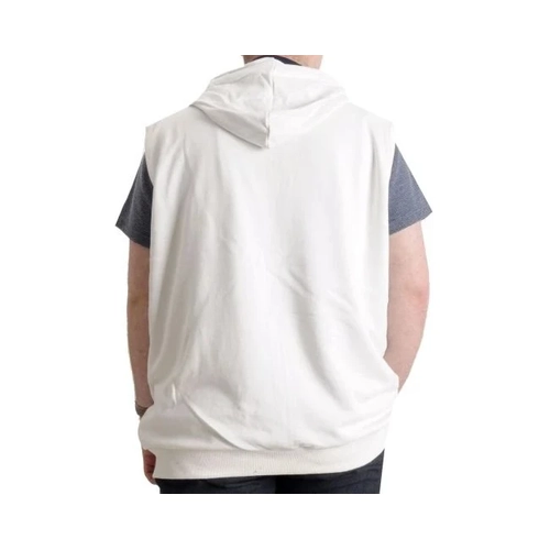 Erkek B�y�k Beden Yelek Kanguru Cep Fermuarl� 23620 Ekru