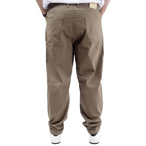 B�y�k Beden Pantolon Keten 5Cep Milano Classic 20902 Toprak