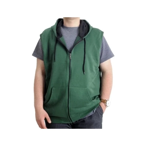 Erkek B�y�k Beden Yelek Kanguru Cep Fermuarl� 23620 Nefti