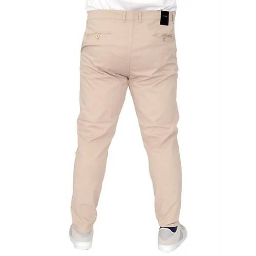 B�y�k Beden Erkek Pantolon Keten Milano 20850 Bej