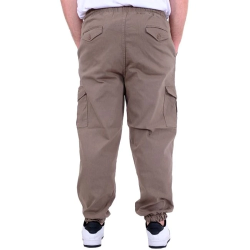 B�y�k Beden Erkek Gabardin Kargo Jogger Pantolon Do�a 21927 Bej