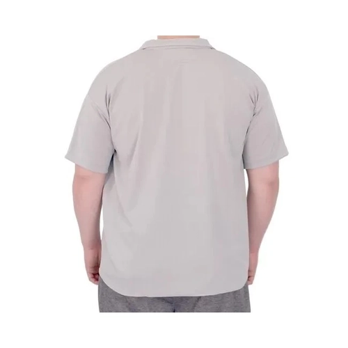 B�y�k Beden Erkek G�mlek Apas Yaka �erit Desen Jakar U24382 Gri