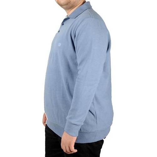 Erkek Sweatshirt Polo Vnz Selanik 20440 Mavi