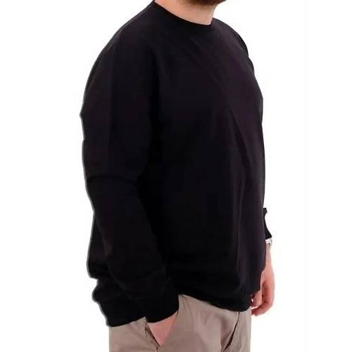 B�y�k Beden Erkek Sweat B�s Yaka U24174 Siyah