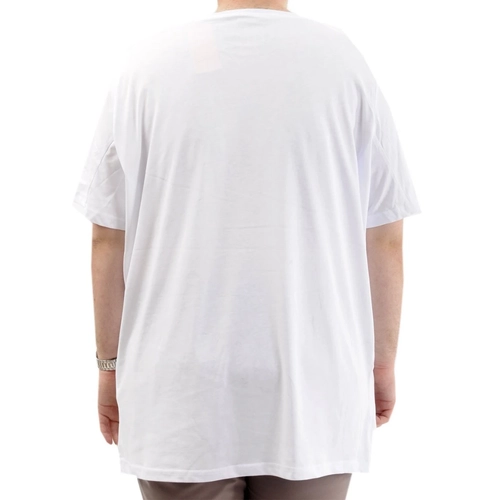  B�Y�K BEDEN T-SH�RT BIS YAKA CHANCE 24084 BEYAZ