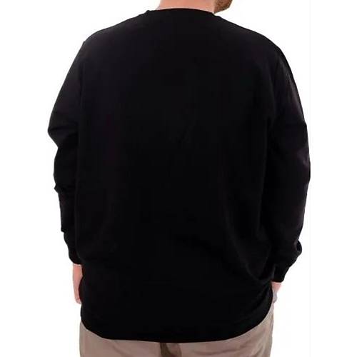 B�y�k Beden Erkek Sweat B�s Yaka U24174 Siyah