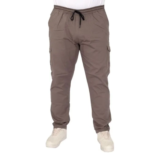 B�y�k Beden Pantolon Keten Kargo Jogger Milano 21912 Haki
