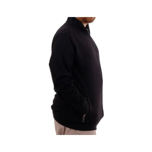 Buyuk Beden Erkek H�rka Fermuarl� Stell Dik Yaka 20571 Siyah