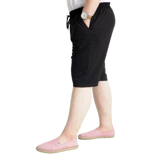 B�y�k Beden Erkek �ort INTERLOK 23515 Siyah