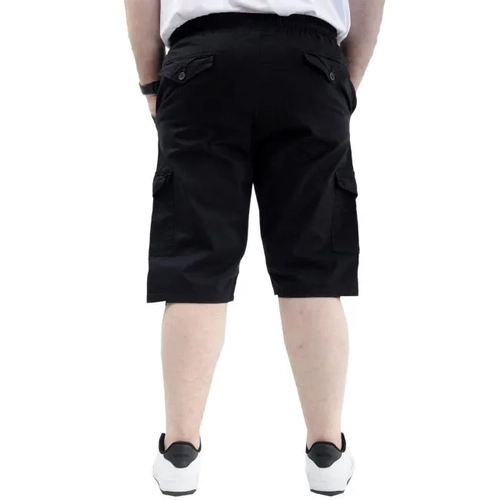 B�y�k Beden Erkek Kapri Kargo Cepli Beli Ba�lamal� VALENCIA 21404 Siyah