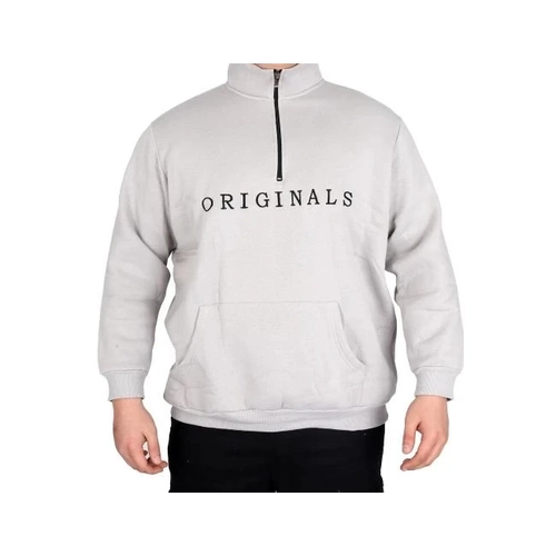 B�y�k Beden Erkek Sweat Dik Yaka Or�g�nals 24543 Grimelanj