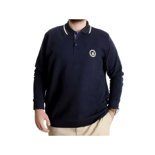 B�y�k Beden Erkek Sweat Polo Selanik Horse 23440 Lacivert