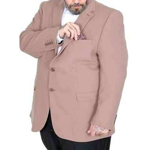 B�y�k Beden Erkek Mendi Blazer Ceket 26020 VIZON