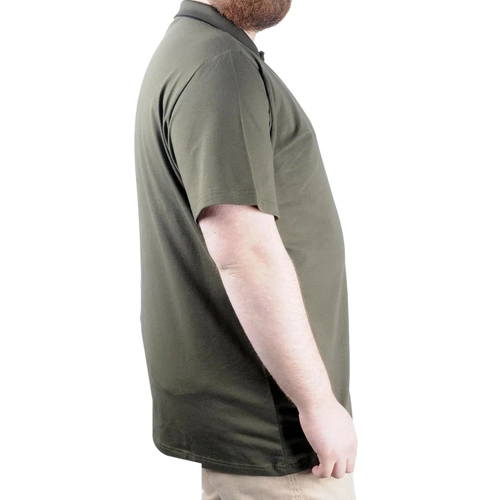 B�y�k Beden T shirt Polo Likral� S�prem Cepli 21558 Haki